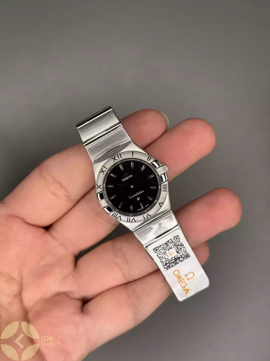 ساعت مچی امگا کانستلیشن بند سیلور صفحه مشکی Omega Constellation