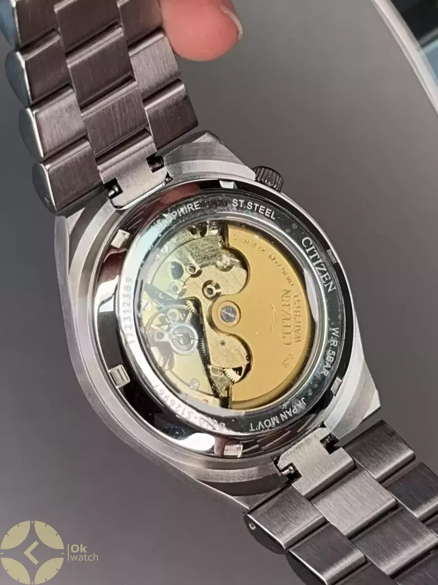 ساعت مچی سیتیزن سویوسا اتوماتیک بند سیلور صفحه سفید Citizen Tsuyosa