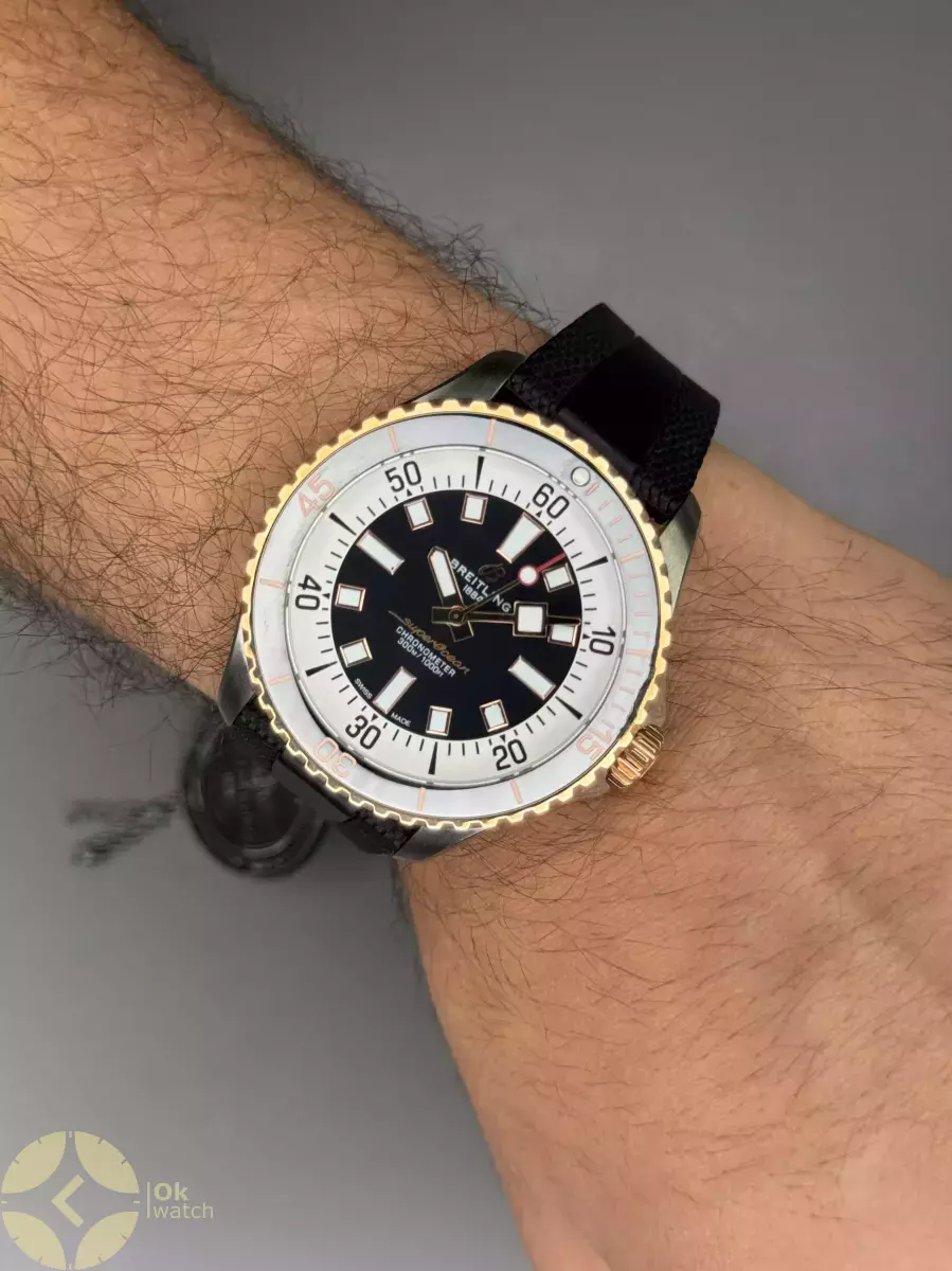 ساعت مچی برایتلینگ سوپراوشین موتور اتوماتیک بند رابر مشکی Breitling