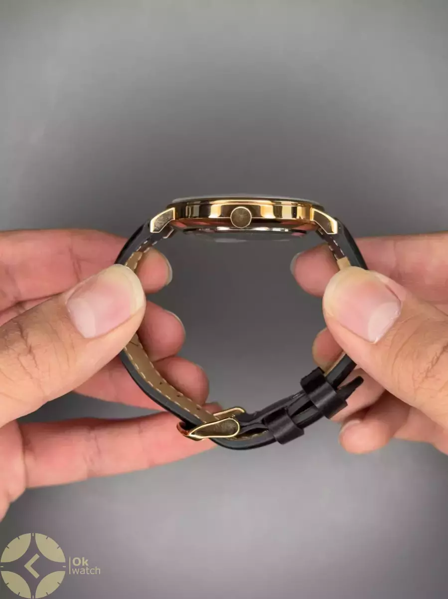 ساعت مچی دنیل ویلینگتون ثانیه بغل بند چرمی مشکی Daniel Wellington