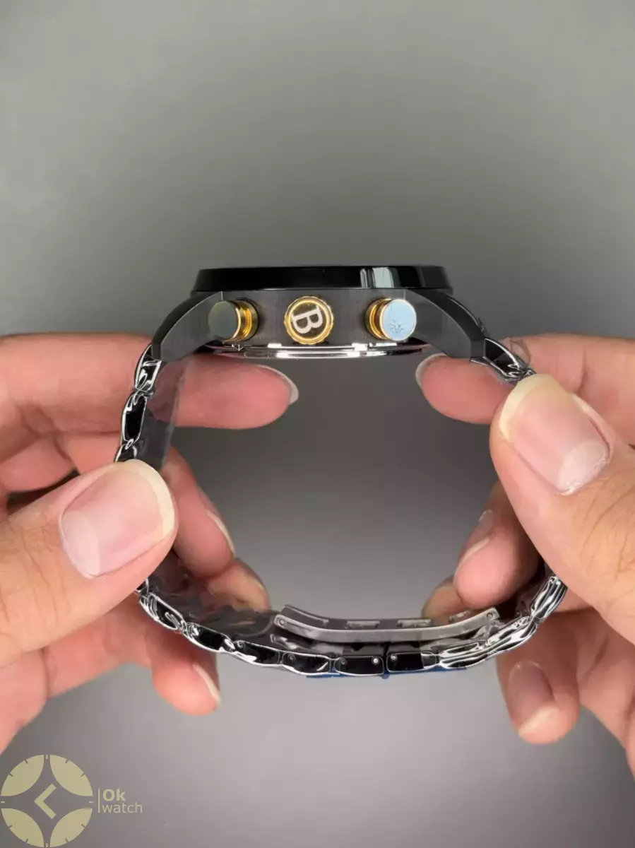 ساعت مچی مردانه بولگاری کورنوگراف بند مشکی Bvlgari
