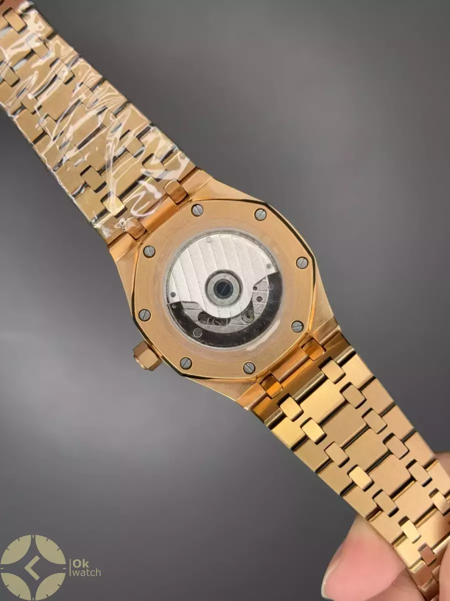 ساعت مچی اودمار پیگه اتوماتیک اوپن هارت رزگلد صفحه قهوه ای Audemars Piguet