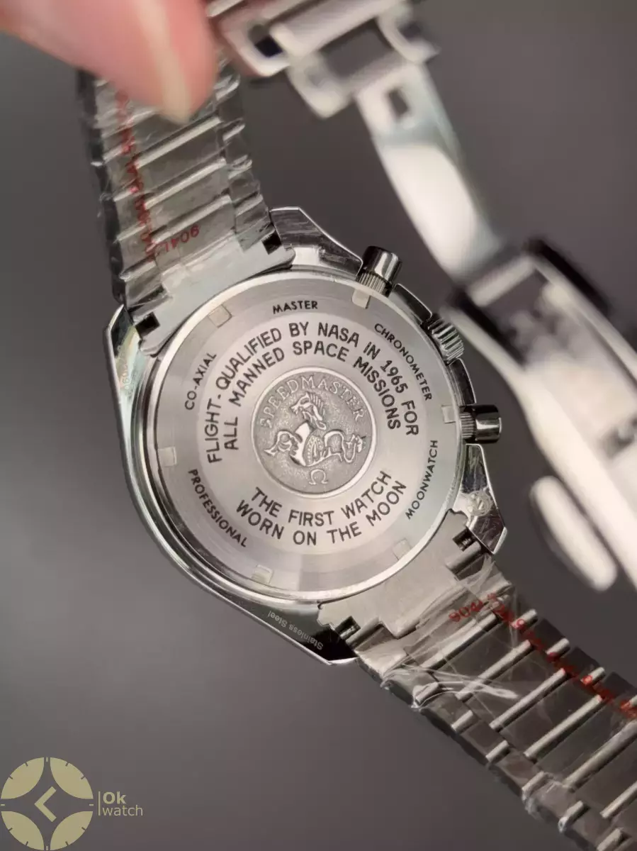 ساعت مچی امگا اسپیدمستر بند سیلور صفحه مشکی Omega Speadmaster