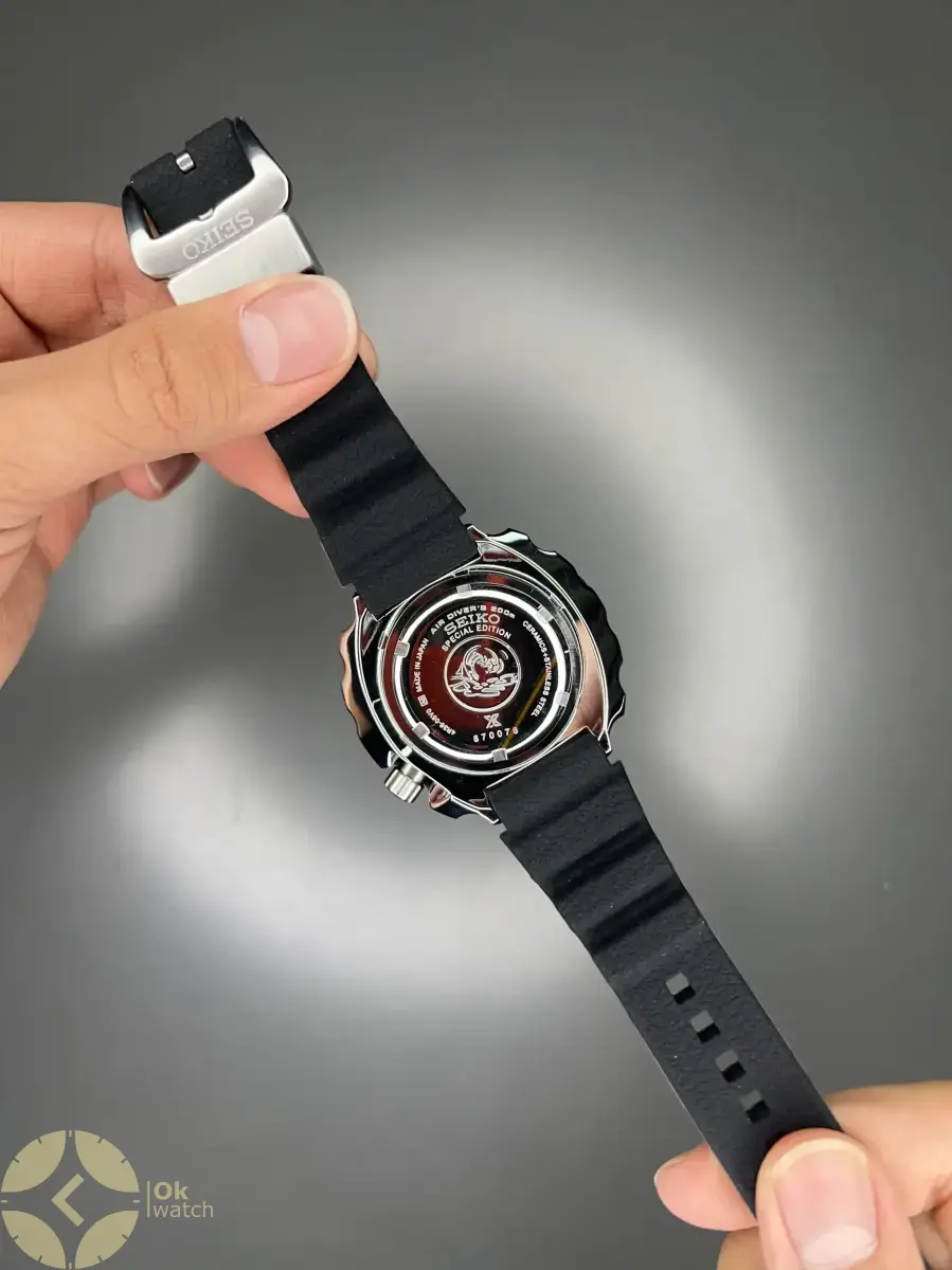 سیکو  پراسپکس غواصی بند رابر مشکی Seiko Prospex Diver