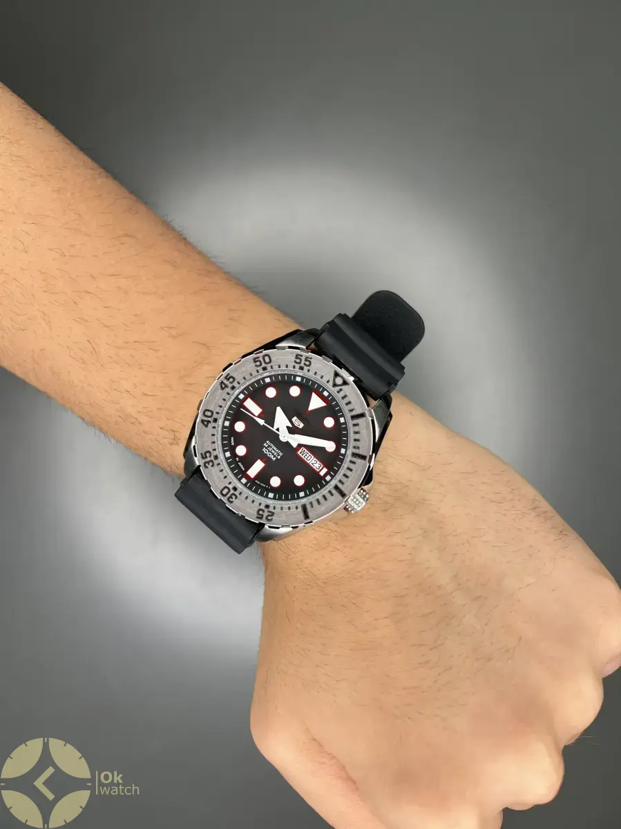 سیکو 5 بند رابر مشکی اتوماتیک Seiko 5 SRP601J1