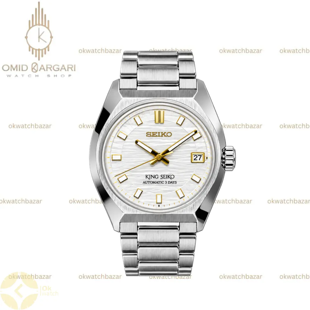 سیکو کینگ فلزی صفحه سفید Seiko King