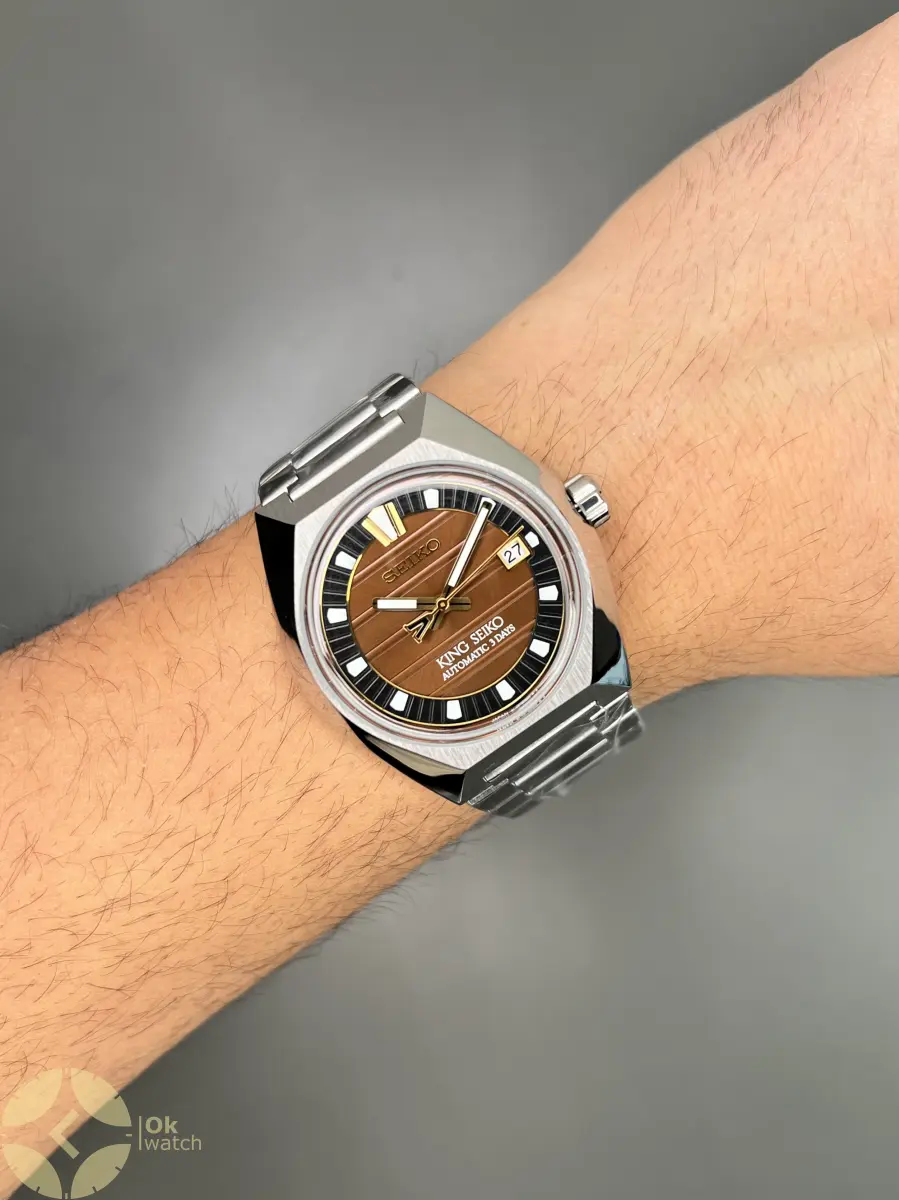 سیکو کینگ فلزی صفحه قهوه ای Seiko King