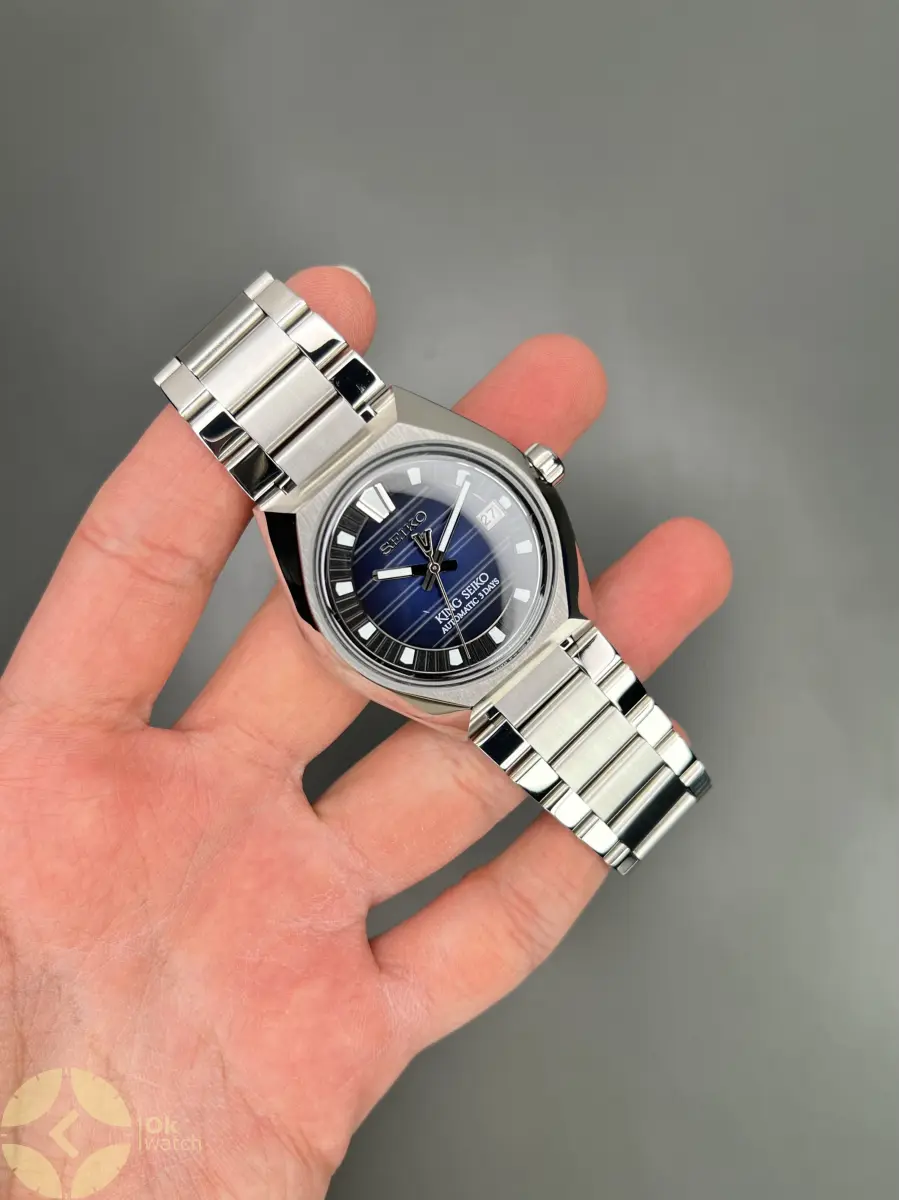 سیکو کینگ فلزی صفحه سرمه ای Seiko King