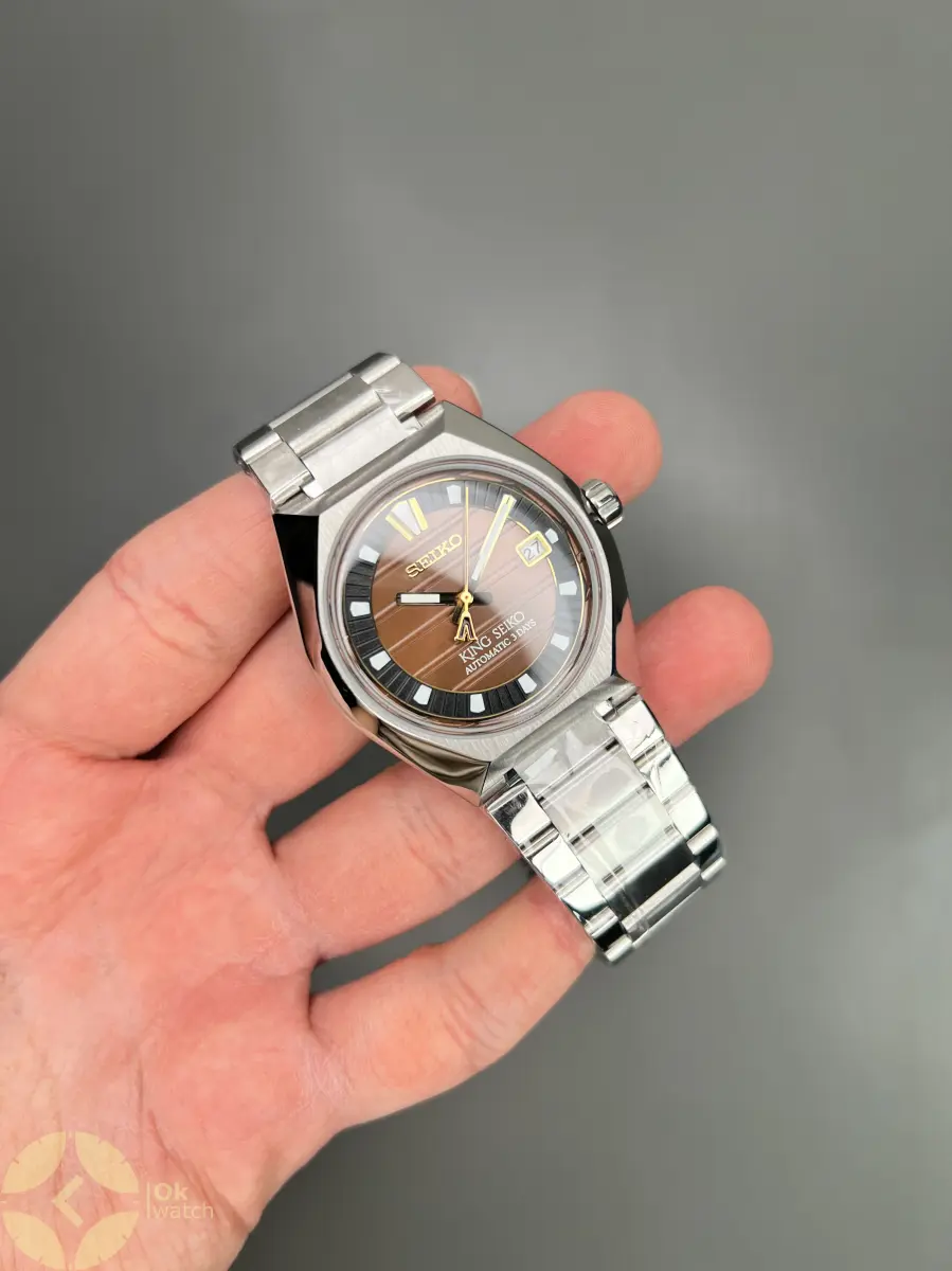 سیکو کینگ فلزی صفحه قهوه ای Seiko King