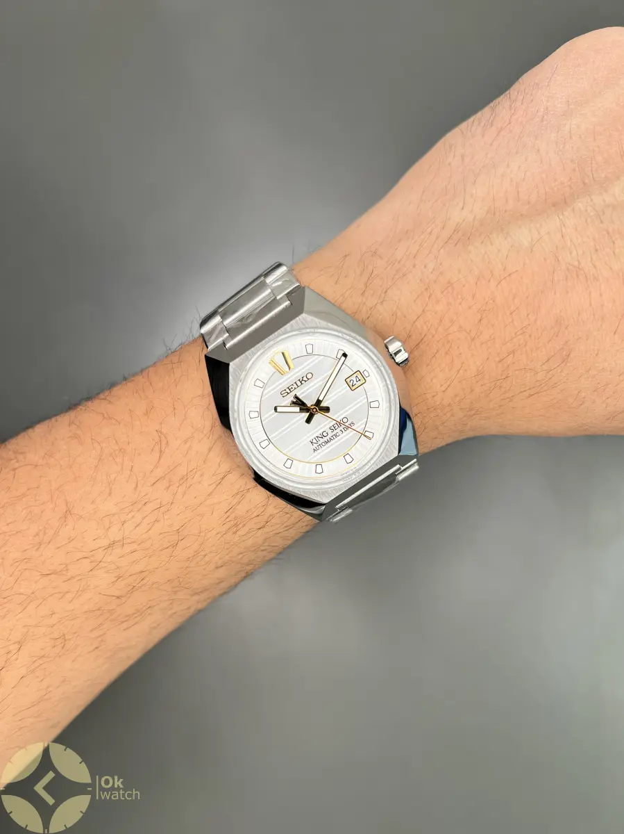 سیکو کینگ فلزی صفحه سفید Seiko King