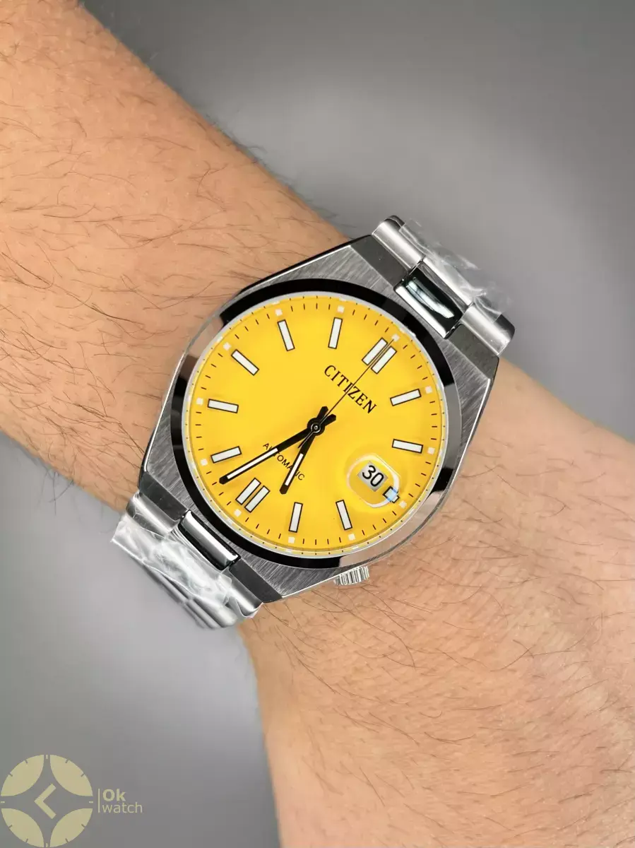 ساعت مچی سیتیزن سویوسا اتوماتیک صفحه زرد Citizen Tsuyosa NJ0150-81Z