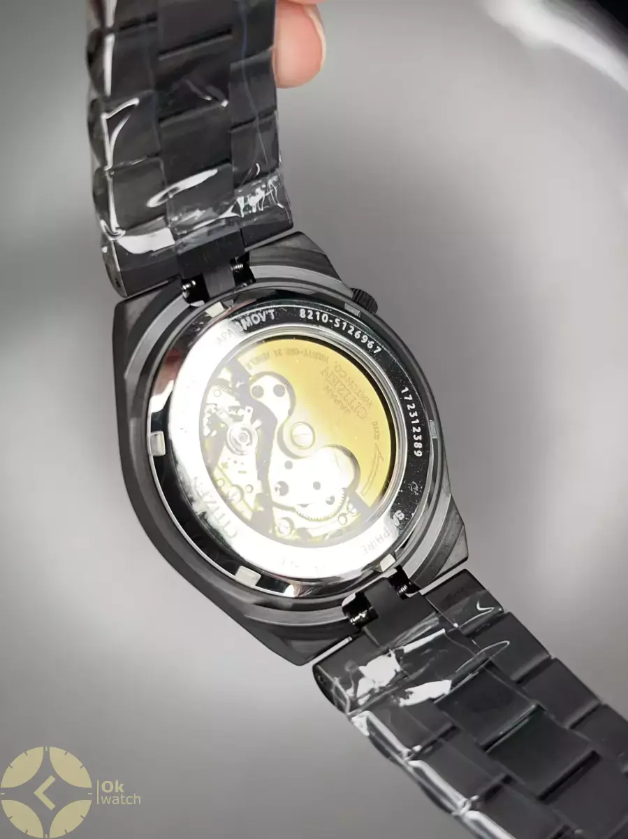 ساعت مچی سیتیزن سویوسا اتوماتیک تمام مشکی طرحدار  Citizen Tsuyosa NJ0155-87E
