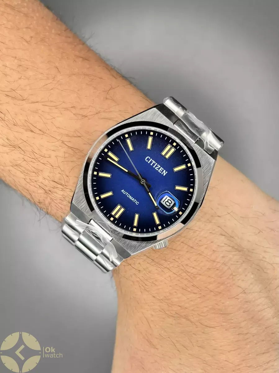 ساعت مچی سیتیزن سویوسا اتوماتیک صفحه سرمه ای Citizen Tsuyosa NJ0151-88L