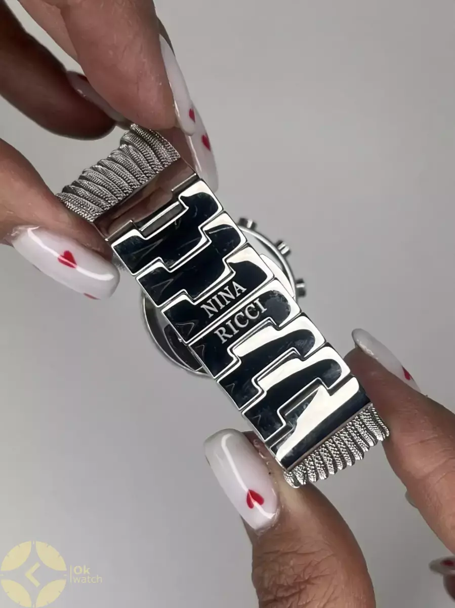 ساعت مچی نینا ریچی بند حصیری کورنوگراف Nina Ricci