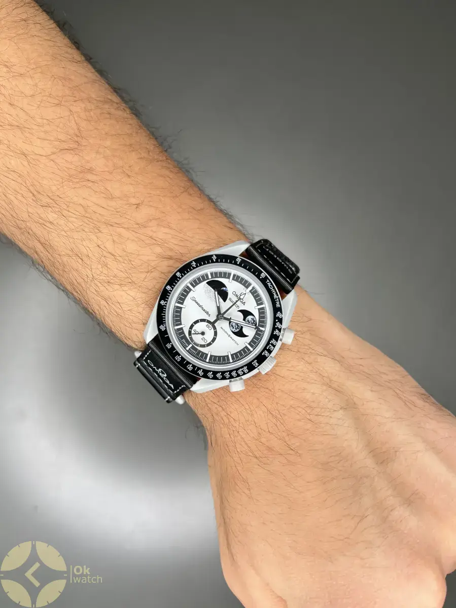 ساعت مچی امگا سواچ ماموریت به زمین مشکی Omega x Swatch Mision to the Earthphase
