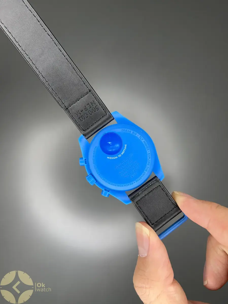 ساعت مچی امگا سواچ ماموریت به نپتون عقربه طلایی Omega x Swatch Mision to the Neptune