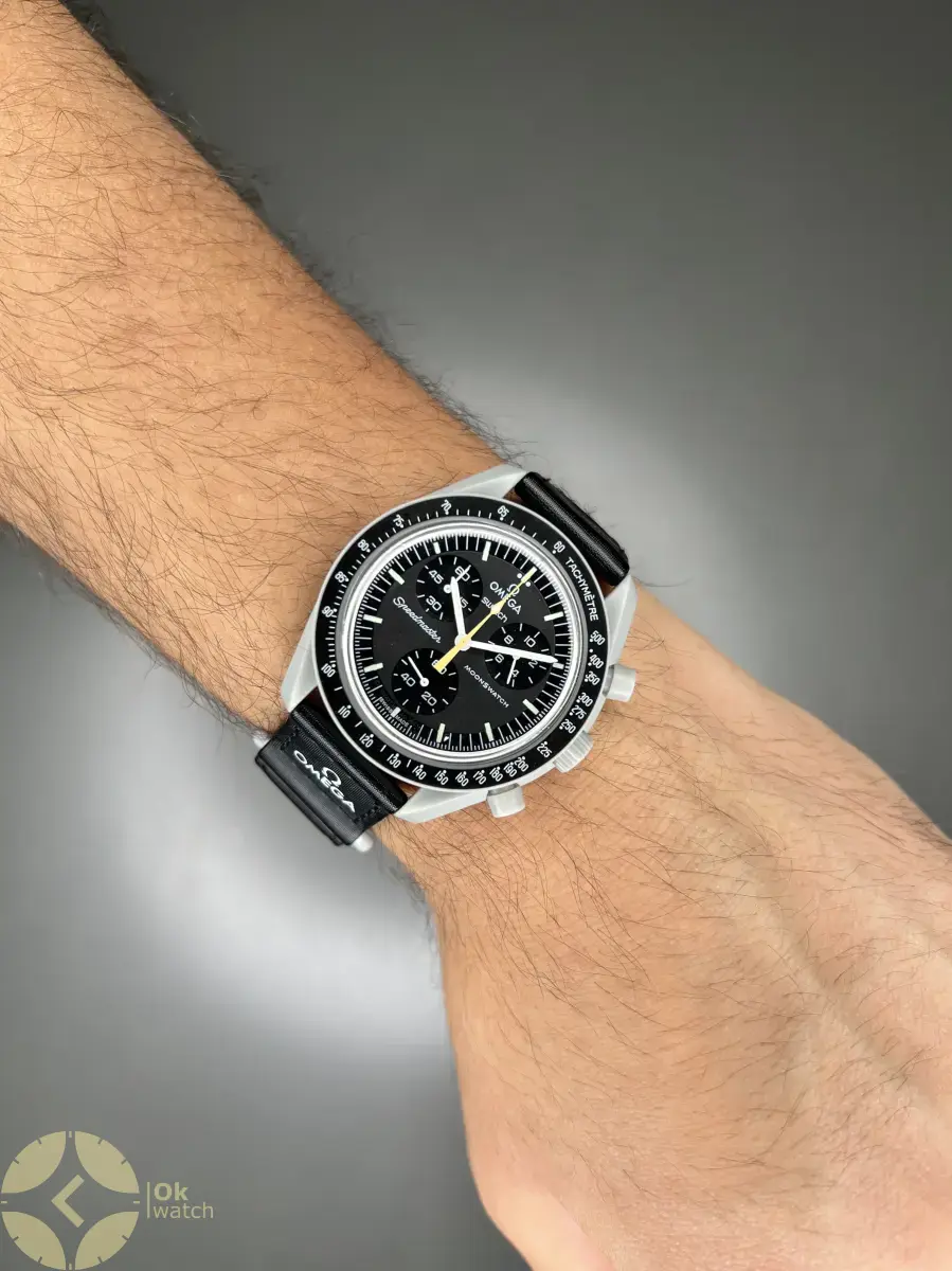 ساعت مچی امگا سواچ ماموریت به ماه عقربه طلایی Omega x Swatch Mision to the Moon
