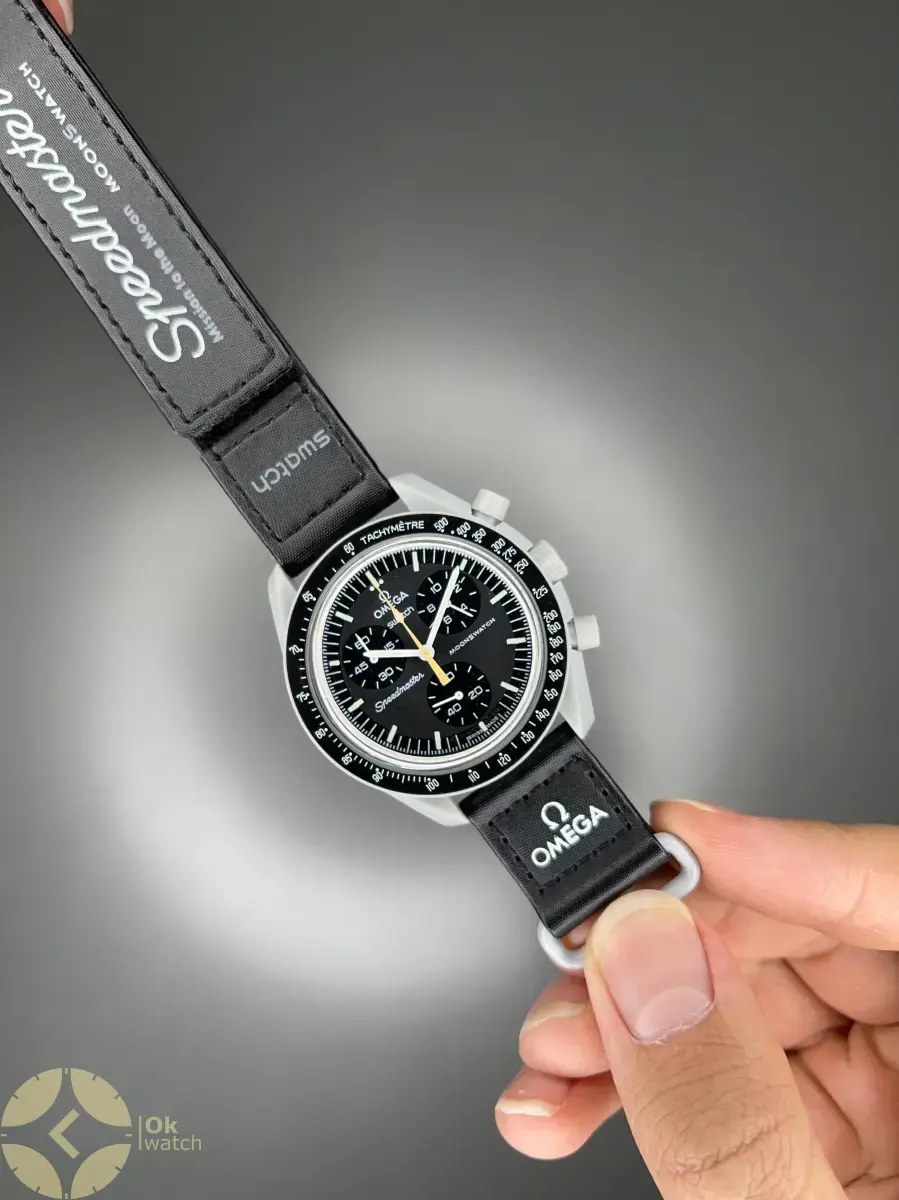 ساعت مچی امگا سواچ ماموریت به ماه عقربه طلایی Omega x Swatch Mision to the Moon