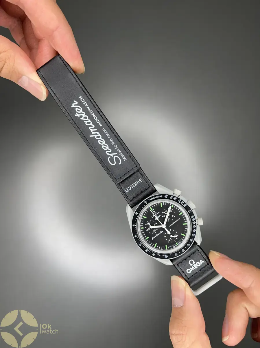 ساعت مچی امگا سواچ ماموریت به ماه ایندکس سبز Omega x Swatch Mision to the Moon