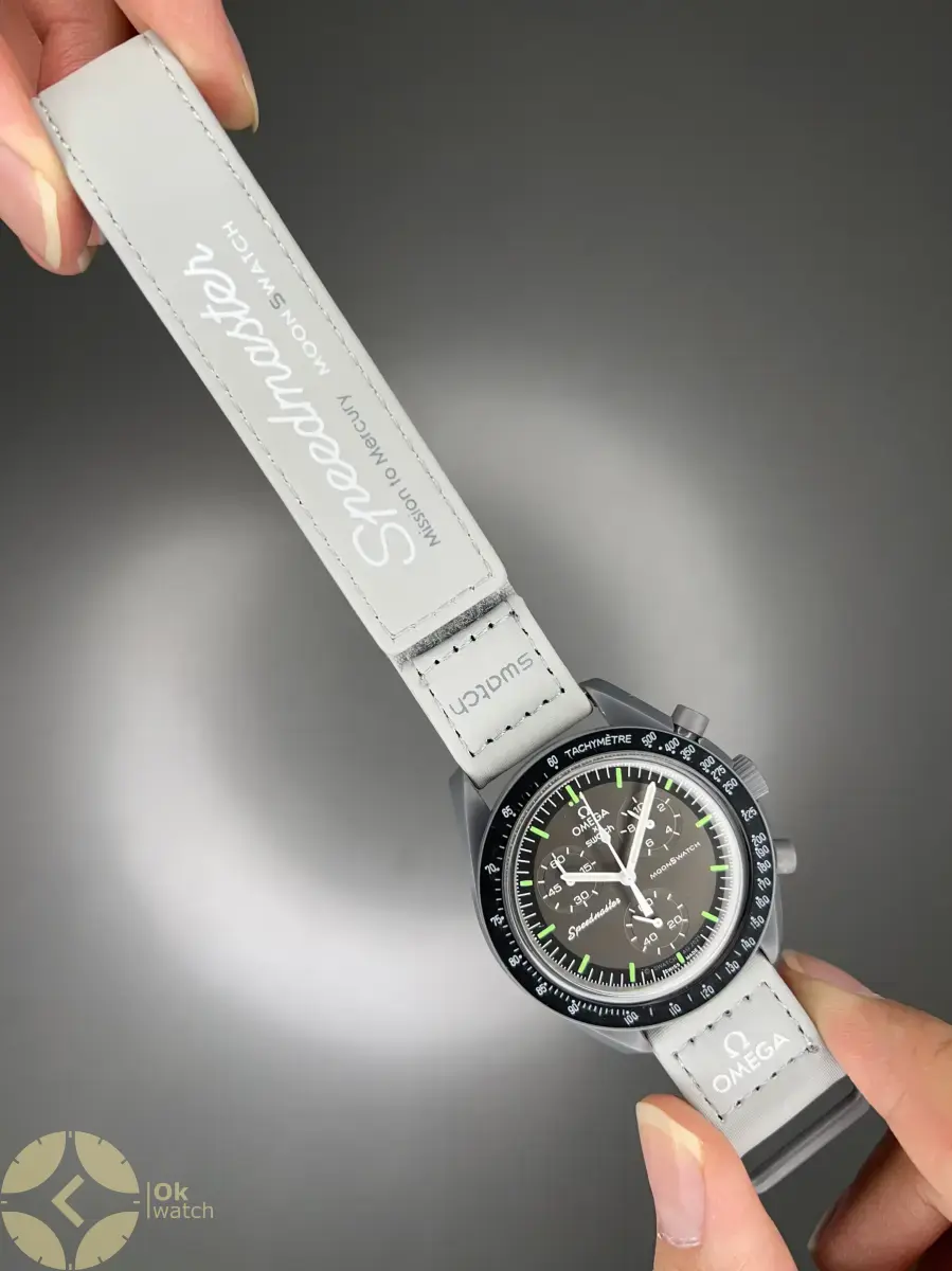 ساعت مچی امگا سواچ ماموریت به عطارد ایندکس سبز Omega x Swatch Mision to the Mercury