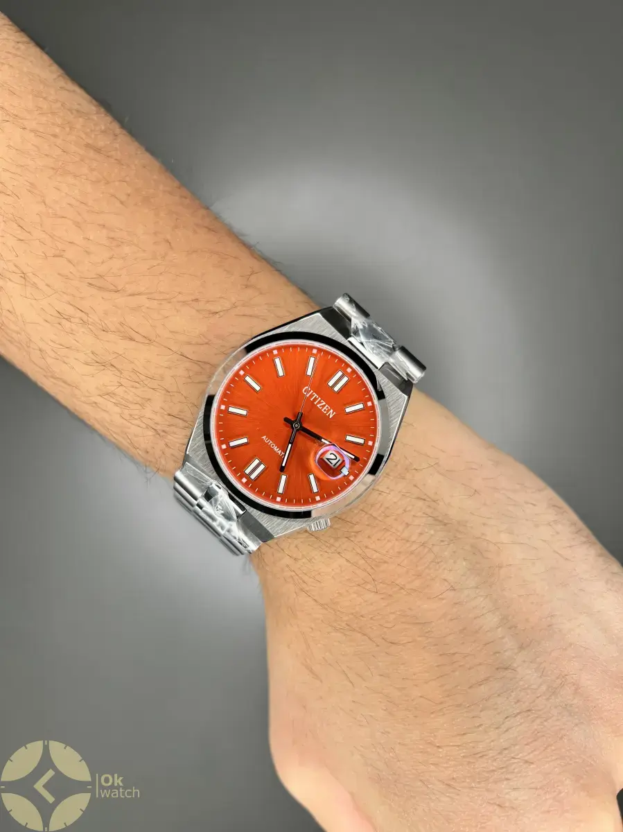 ساعت مچی سیتیزن سویوسا صفحه نارنجی Citizen Tsuyosa NJ0151-88Z
