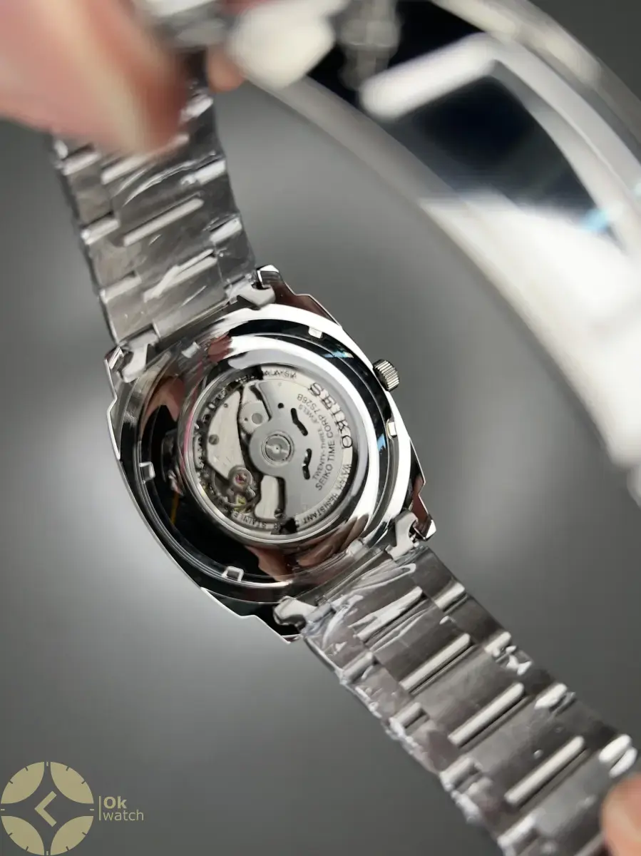 ساعت مچی سیکو مربعی سیلور صفحه سبز Seiko Recraft
