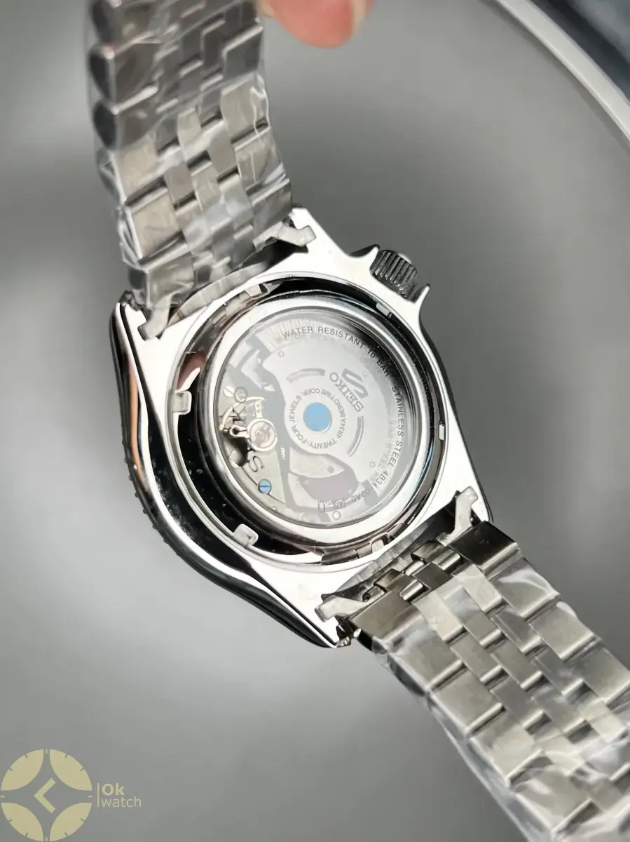 ساعت مچی سیکو 5 بند سیلور صفحه سرمه ای Seiko 5 GMT