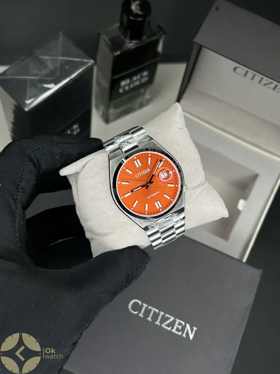 ساعت مچی سیتیزن سویوسا صفحه نارنجی Citizen Tsuyosa NJ0151-88Z