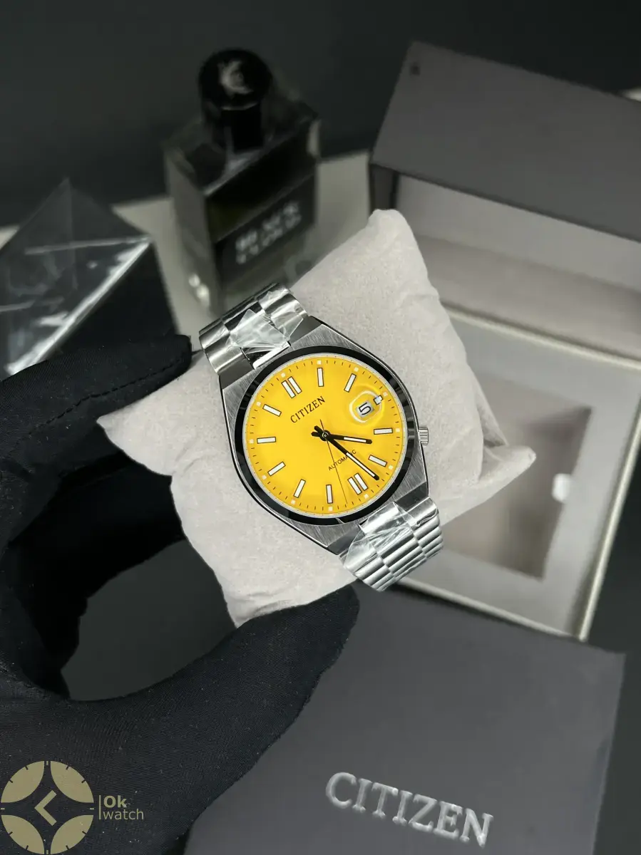 ساعت مچی سیتیزن سویوسا اتوماتیک صفحه زرد Citizen Tsuyosa NJ0150-81Z