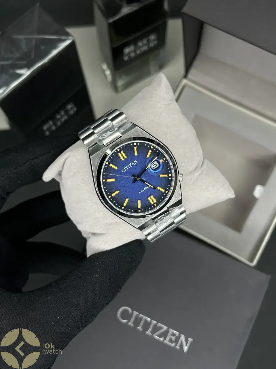 ساعت مچی سیتیزن سویوسا اتوماتیک صفحه سرمه ای Citizen Tsuyosa NJ0151-88L