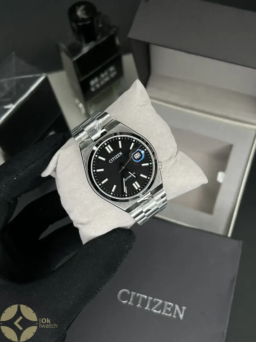 ساعت مچی سیتیزن سویوسا اتوماتیک صفحه مشکی Citizen Tsuyosa NJ0150-81E