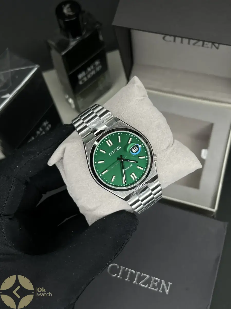 ساعت مچی سیتیزن سویوسا اتوماتیک صفحه سبز Citizen Tsuyosa NJ0150-81X