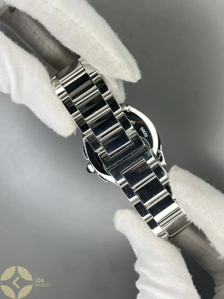 ساعت مچی کارتیه کورنوگراف بند سیلور صفحه آبی Cartier