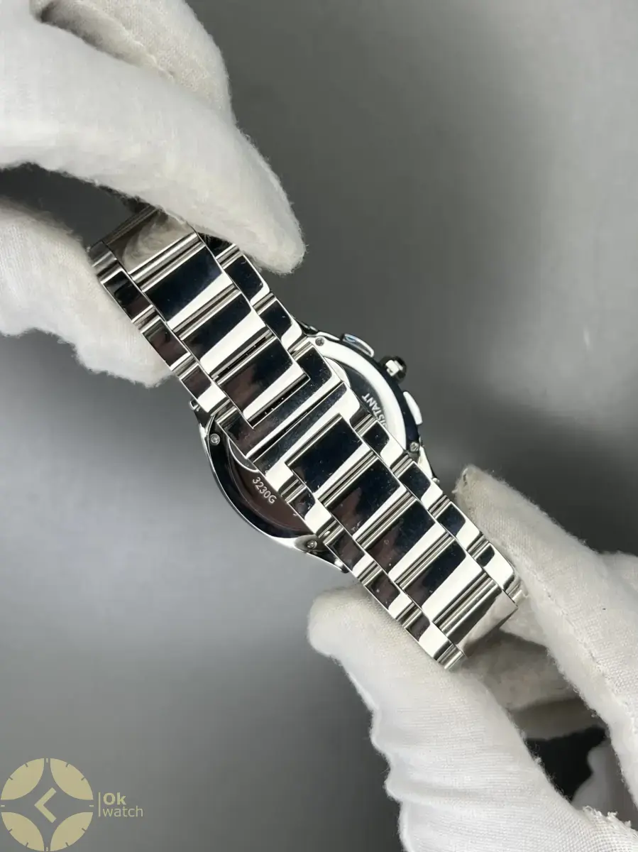 ساعت مچی کارتیه کورنوگراف بند سیلور صفحه سفید Cartier