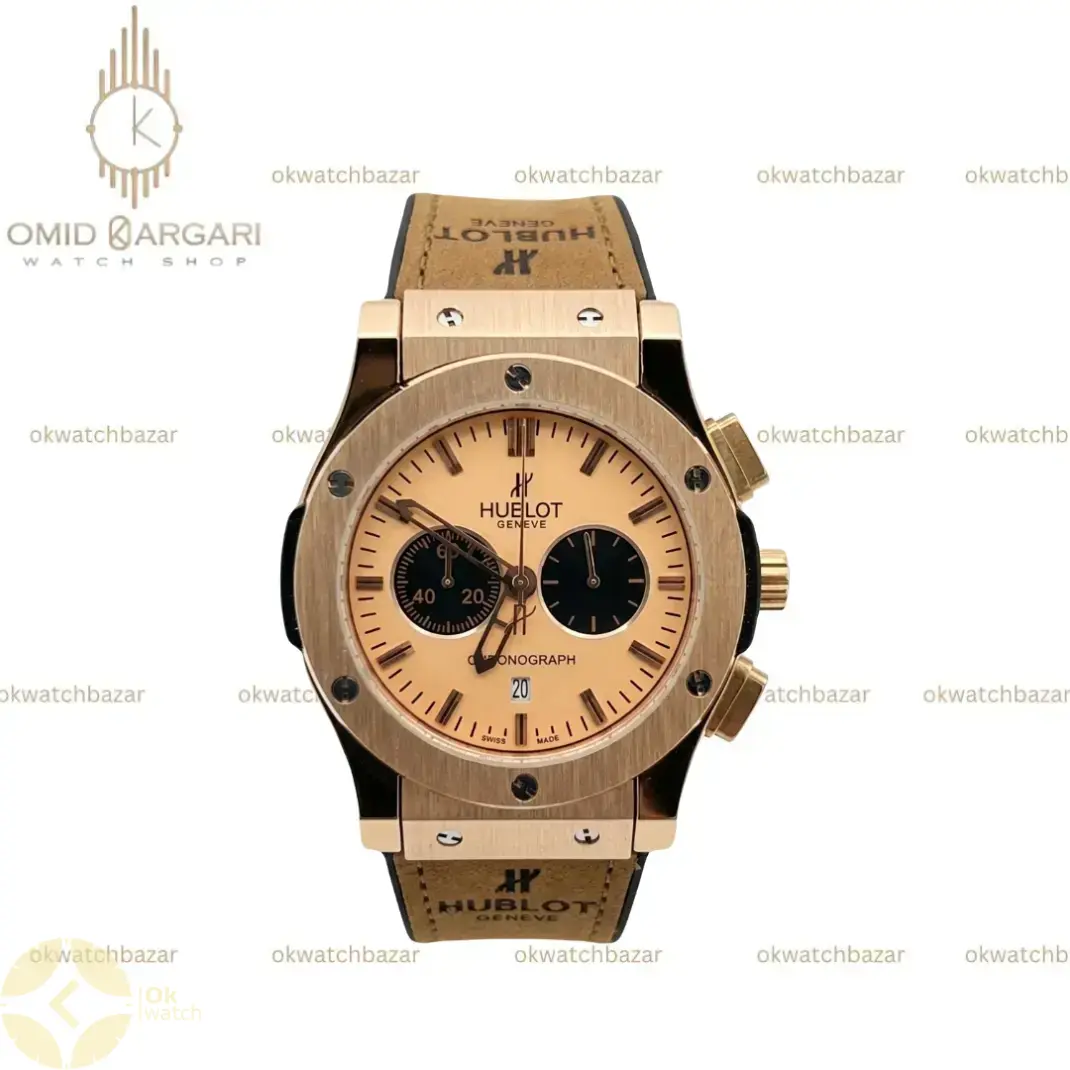 ساعت مچی هابلوت کلاسیک فیوژن کرونوگراف بند شتری مردانه Hublot Classic Fusion