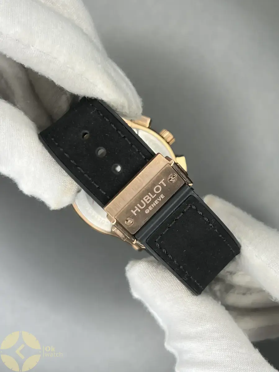 ساعت مچی هابلوت کلاسیک فیوژن کورنوگراف بند جیر مشکی مردانه Hublot Classic Fusion