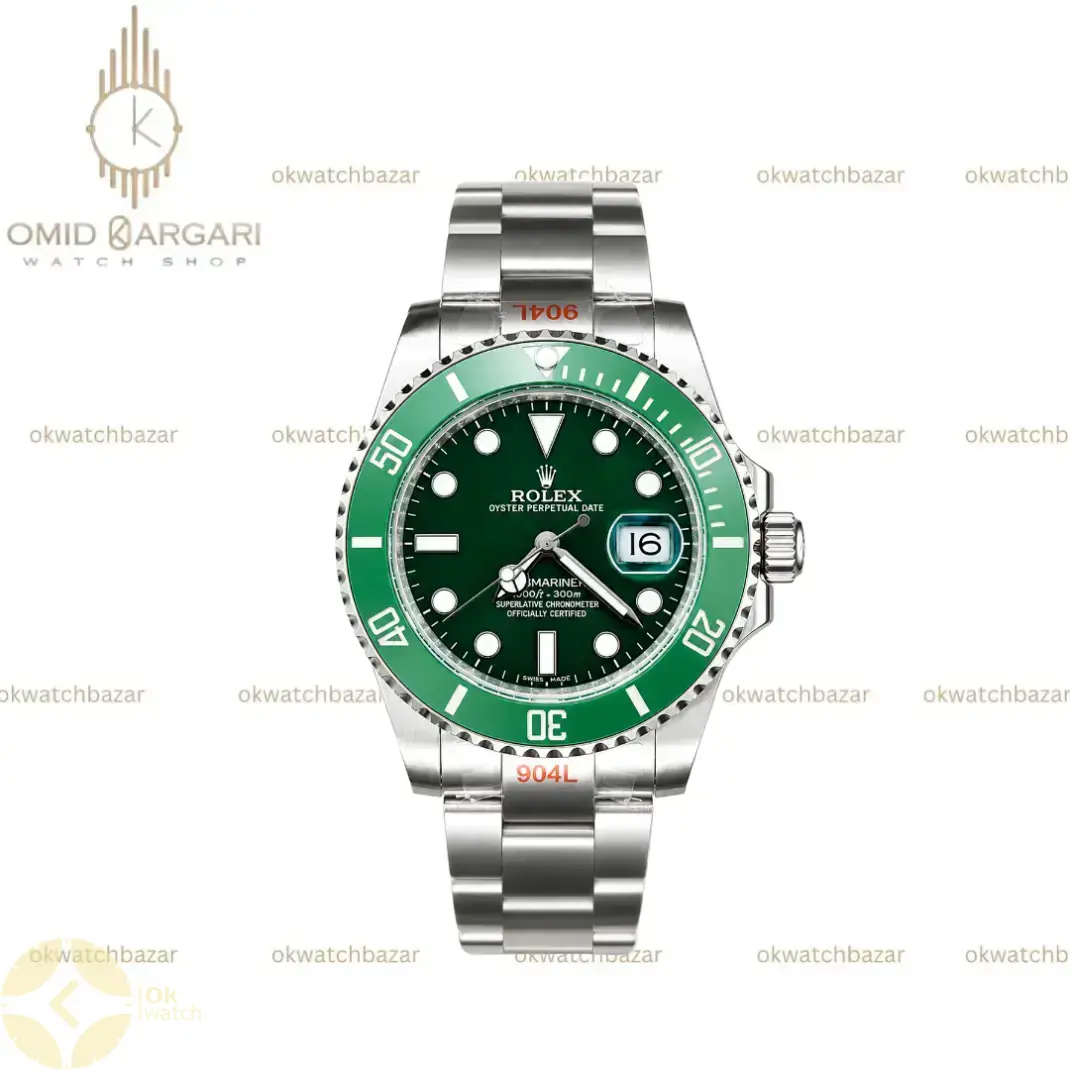 ساعت مچی رولکس سابمارینر سوئیسی هالک صفحه سبز Rolex Submariner