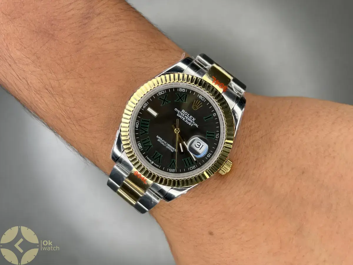 ساعت مچی رولکس ویمبلدون سوئیسی سیلورطلایی اویستر Rolex Wimbledon Datejust