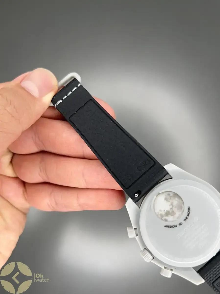 ساعت مچی امگا سواچ بند رابر ماموریت به ماه Omega x Swatch Mision to the Moon Rubber
