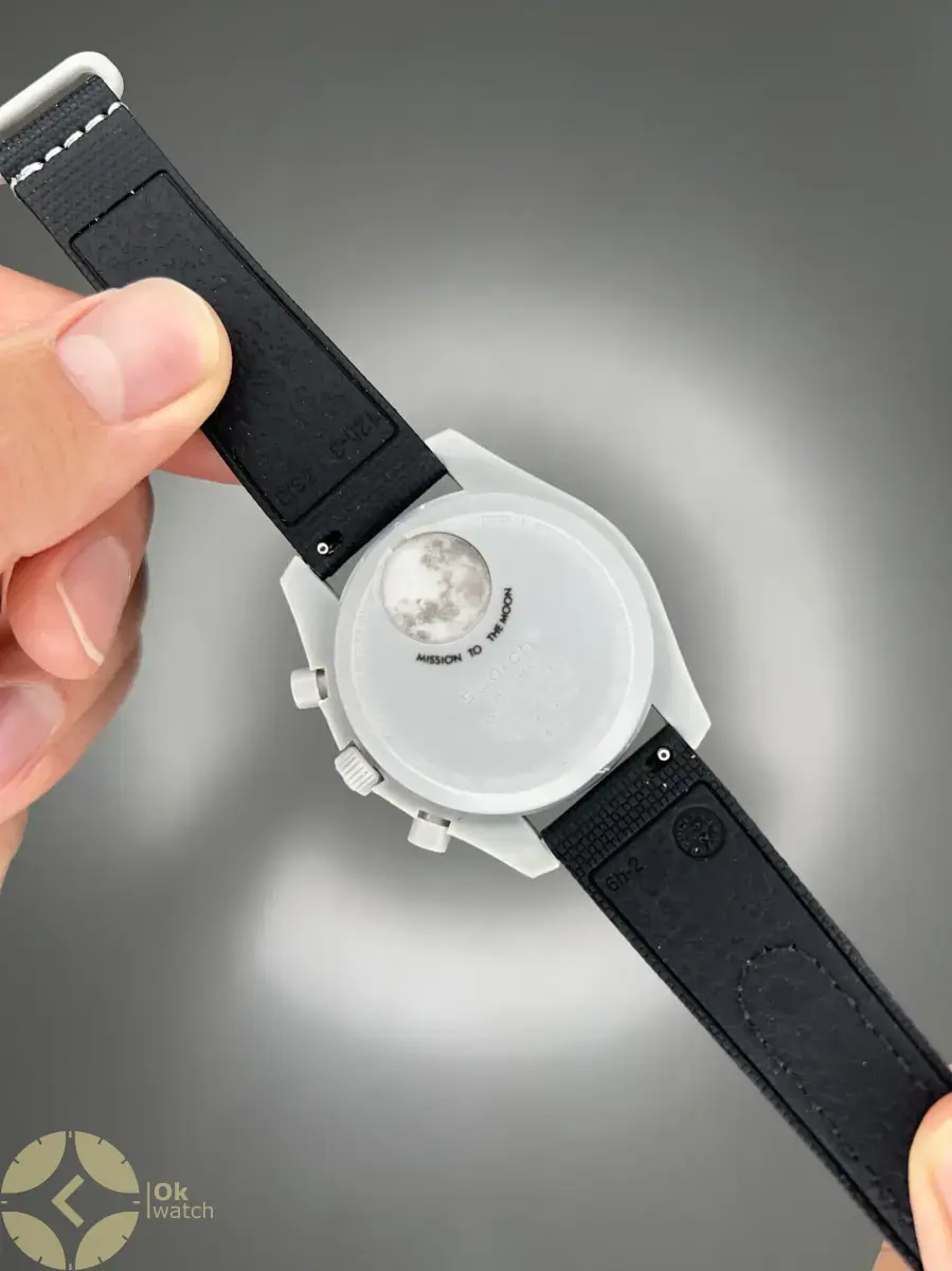 ساعت مچی امگا سواچ بند رابر ماموریت به ماه Omega x Swatch Mision to the Moon Rubber