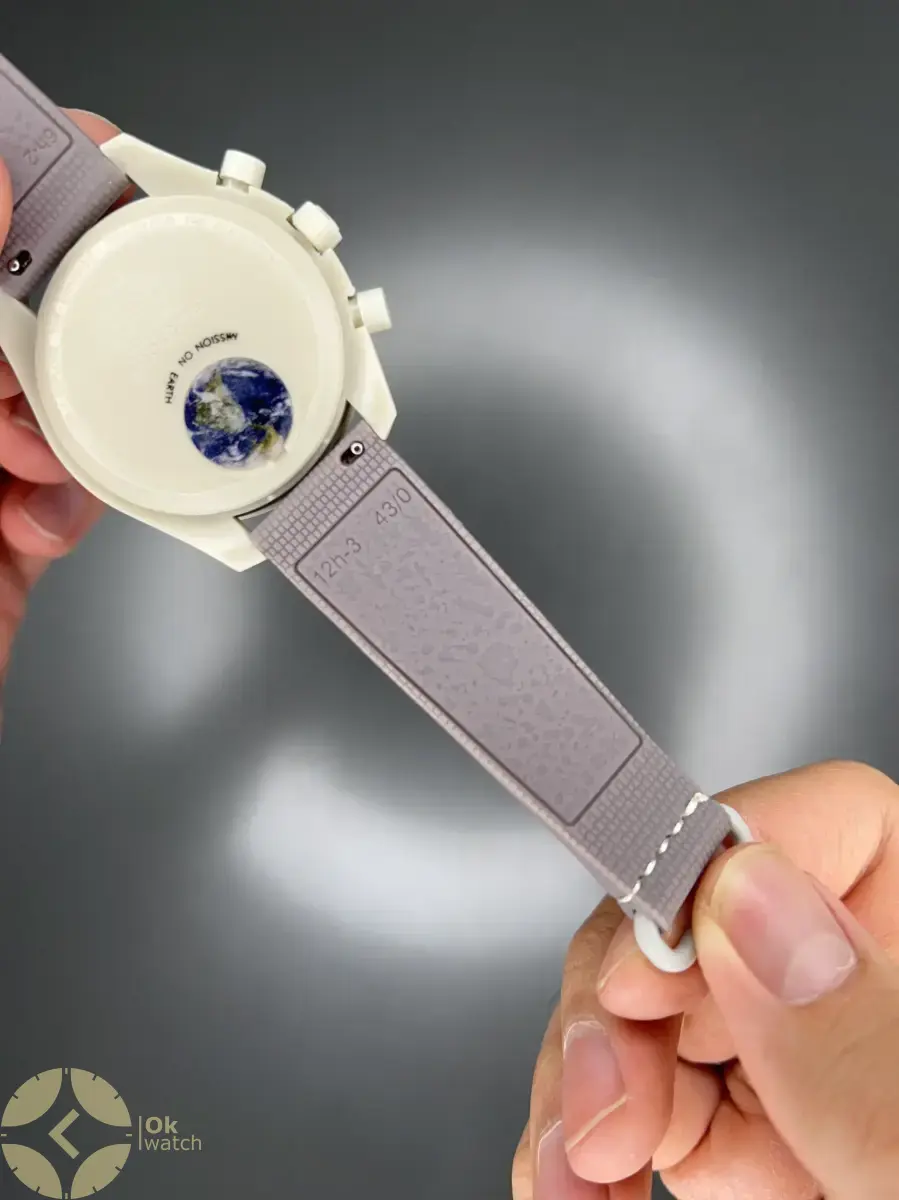 ساعت مچی امگا سواچ بند رابر ماموریت به زمین Omega x Swatch Mision to the earth Rubber