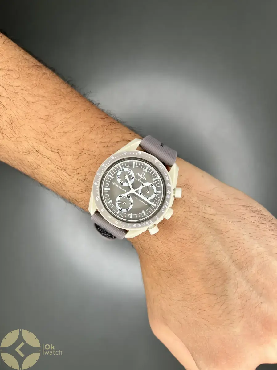 ساعت مچی امگا سواچ بند رابر ماموریت به زمین Omega x Swatch Mision to the earth Rubber