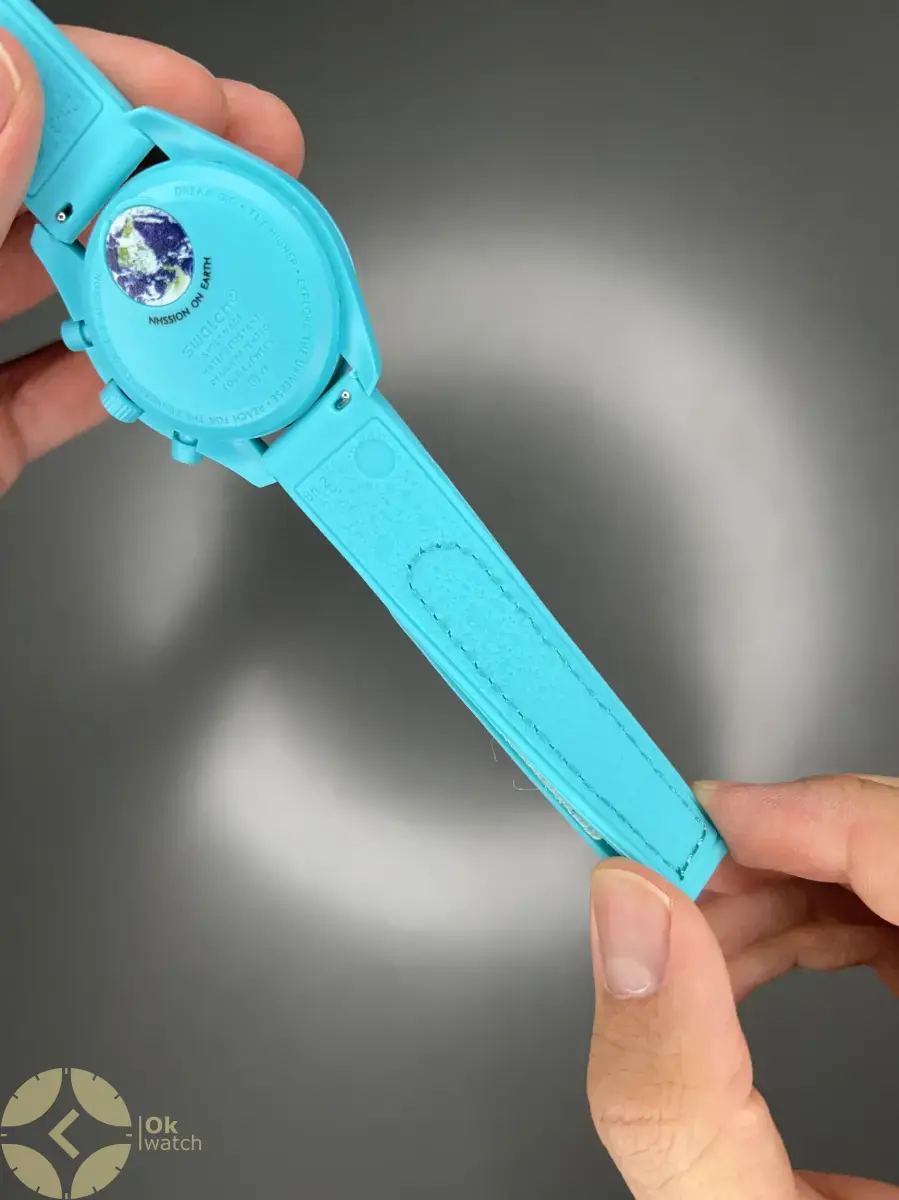 ساعت مچی امگا سواچ بند رابر تیفانی ماموریت به زمین Omega x Swatch Mision to the earth Rubber