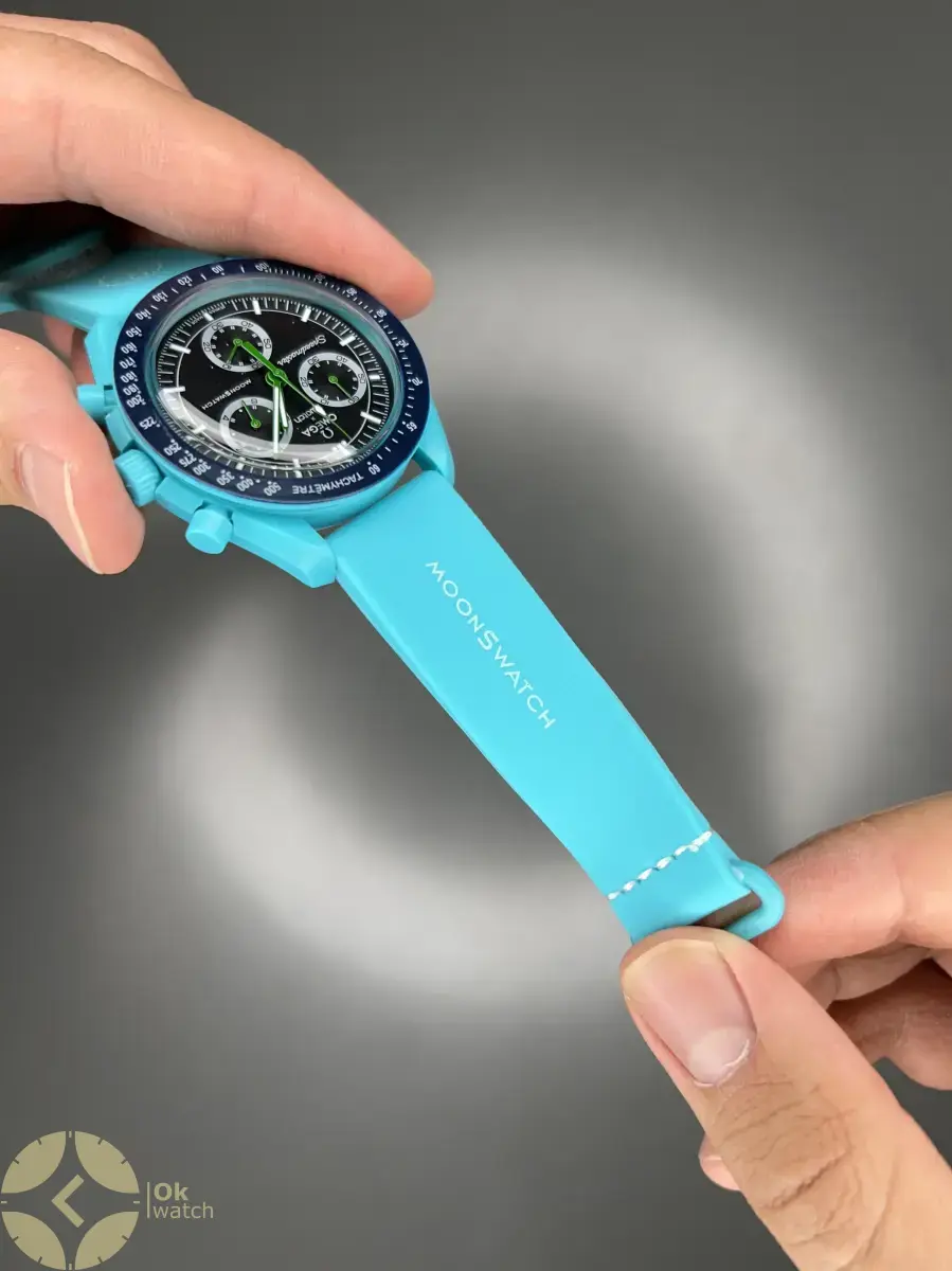 ساعت مچی امگا سواچ بند رابر تیفانی ماموریت به زمین Omega x Swatch Mision to the earth Rubber