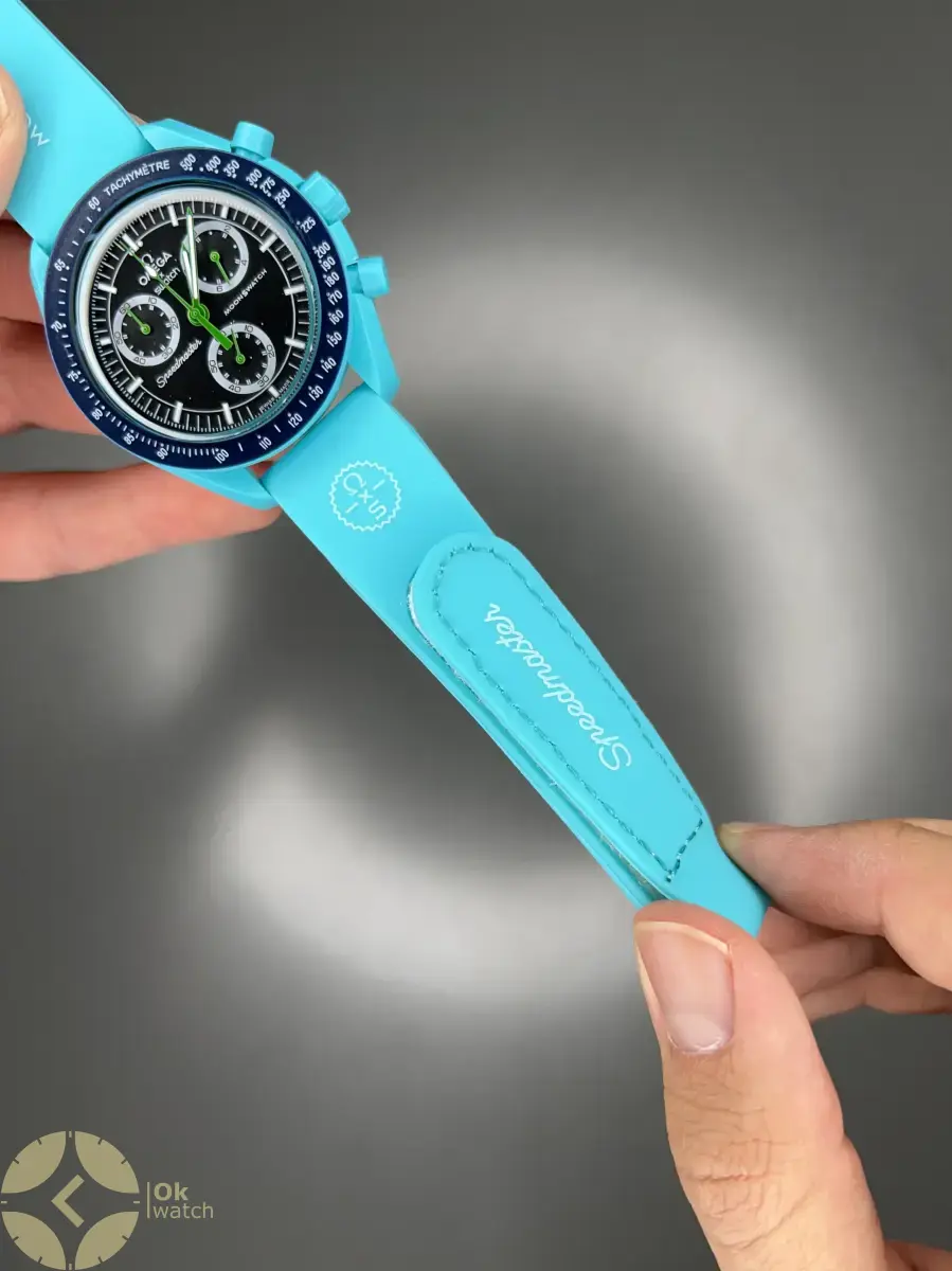 ساعت مچی امگا سواچ بند رابر تیفانی ماموریت به زمین Omega x Swatch Mision to the earth Rubber
