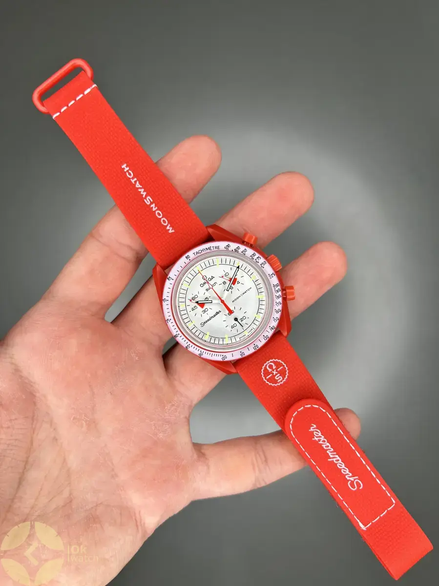 ساعت مچی امگا سواچ بند رابر ماموریت به مریخ Omega x Swatch Mision to the mars Rubber