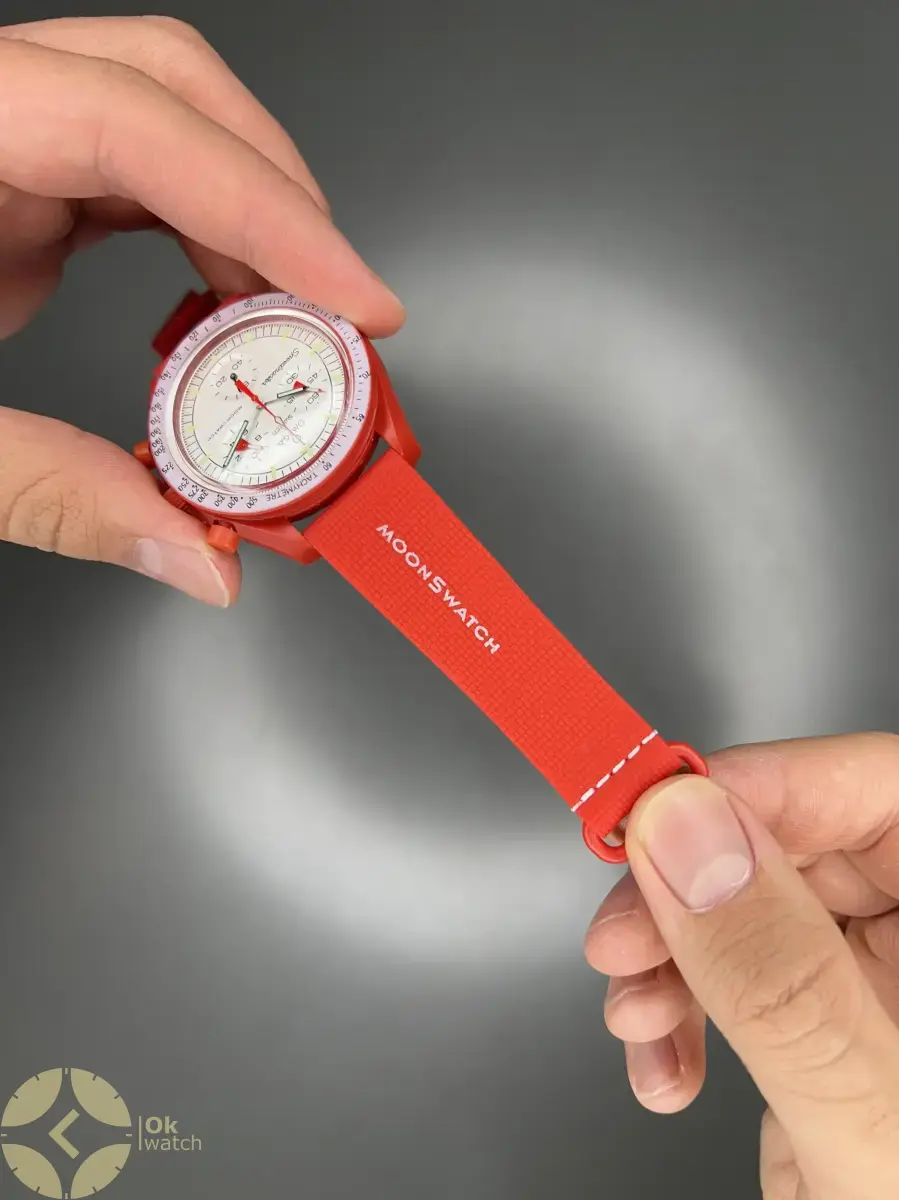 ساعت مچی امگا سواچ بند رابر ماموریت به مریخ Omega x Swatch Mision to the mars Rubber