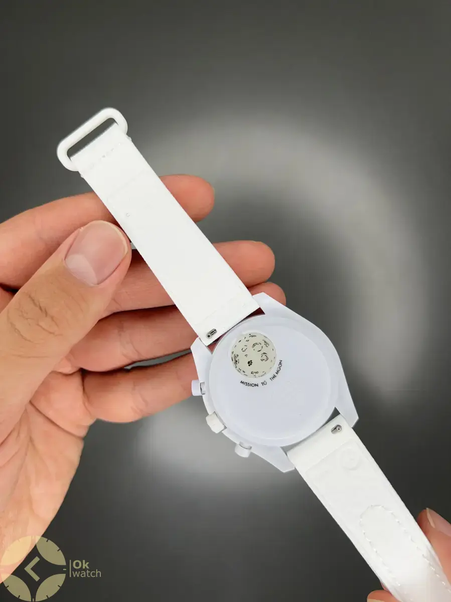 ساعت مچی امگا سواچ بند رابر ماموریت به ماه Omega x Swatch Mision to the moon Rubber