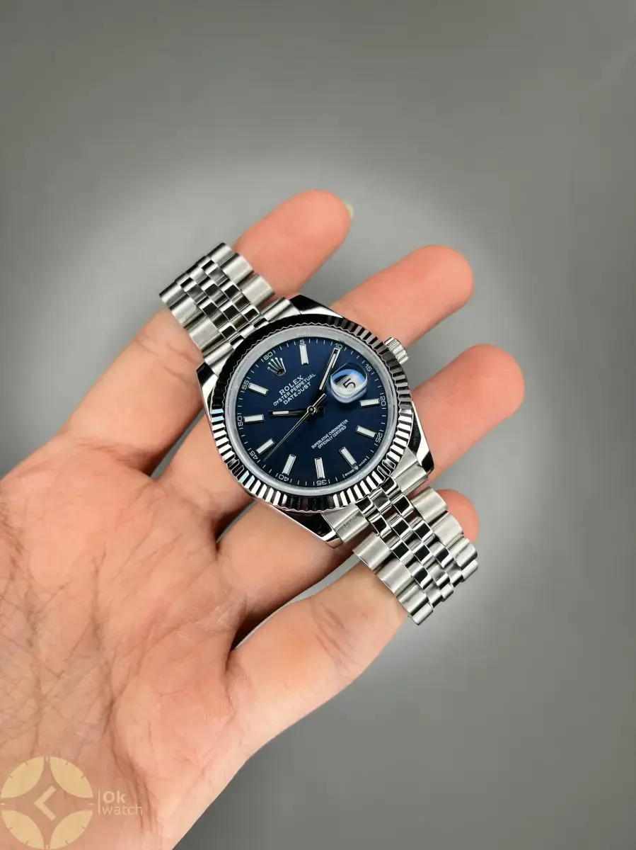 ساعت مچی رولکس سوئیسی سیلور صفحه سرمه ای Rolex Datejust
