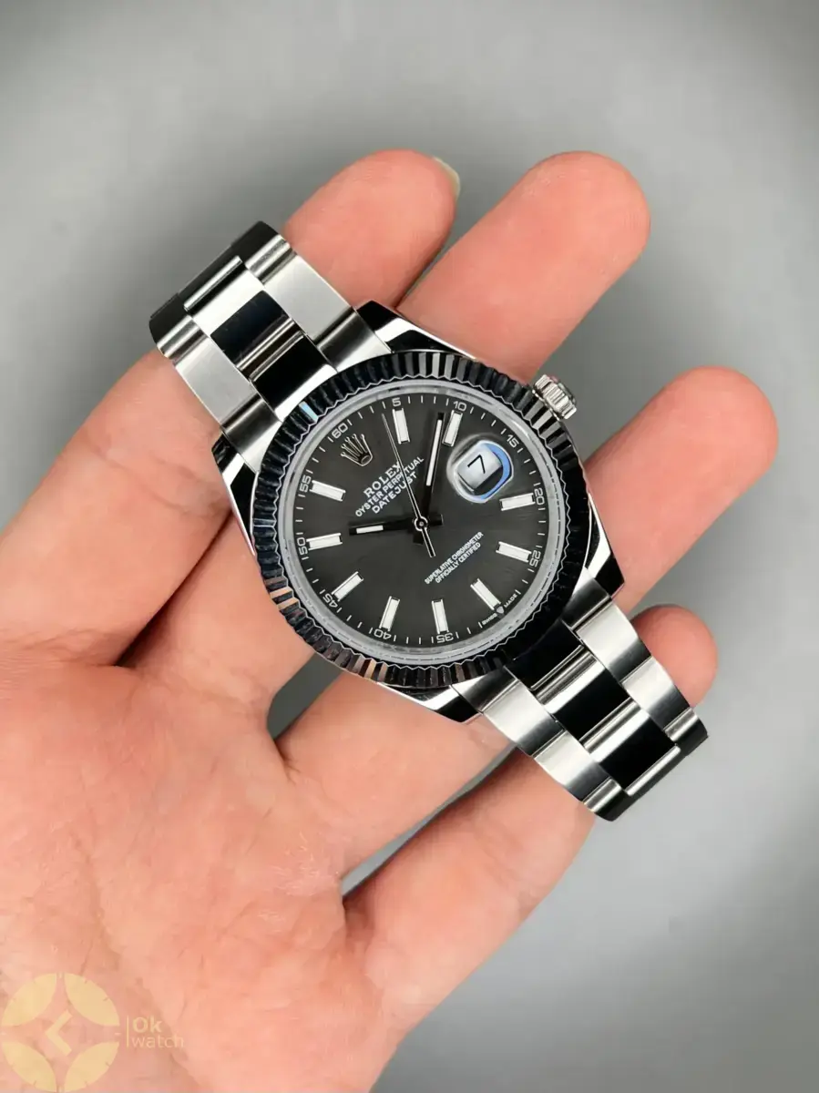 ساعت مچی رولکس سوئیسی سیلور صفحه خاکستری Rolex Datejust